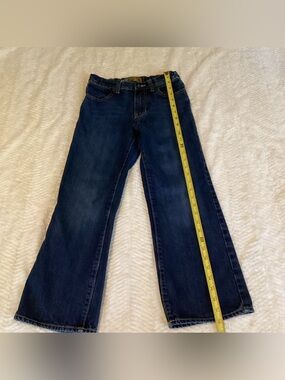 Vintage Boys Dark Wash Boot-cut Sz 10 Reg Old Navy Vnt Cut Denim Dark Western